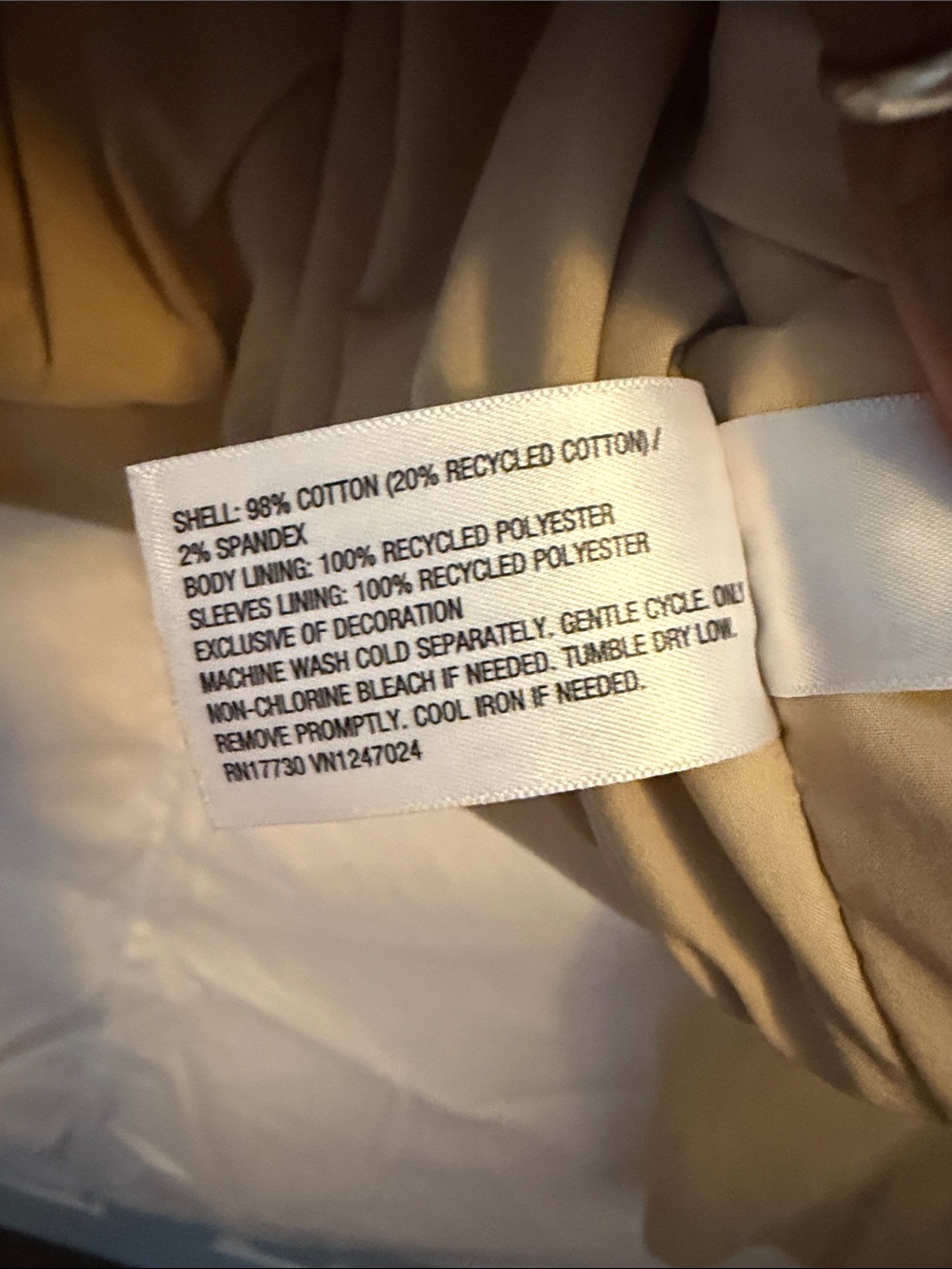Universal Thread Women's Double-Breasted Tan Trench Jacket - Picture 7 of 10